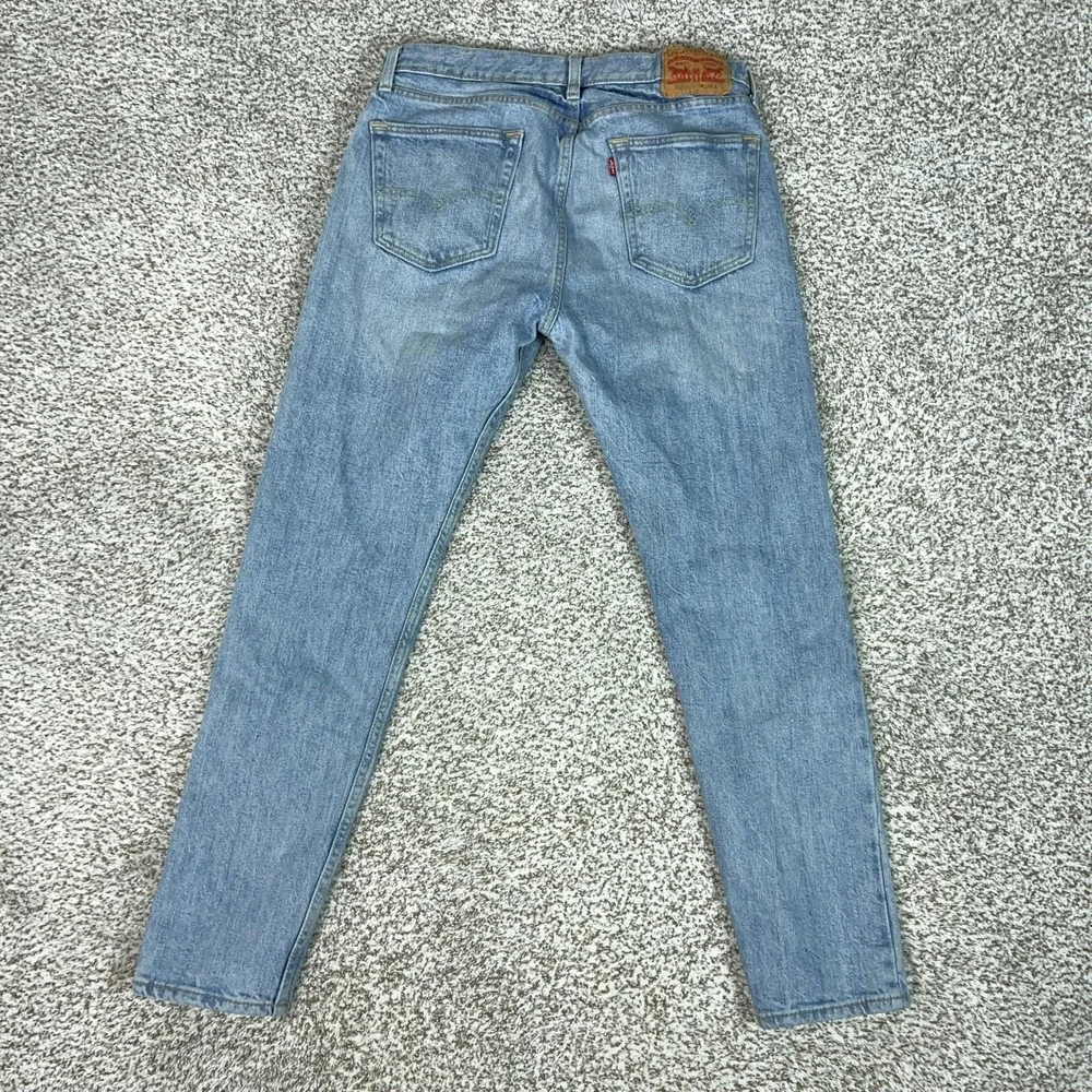 Levis 512 Jeans Mens 32x30 Blue Slim Taper Stretch Denim Light Wash Casual Basic
